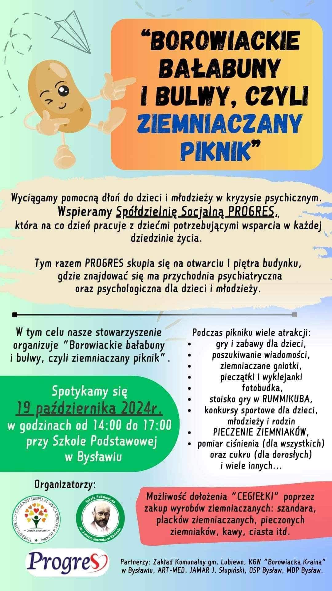 Zapraszamy jutro do Bysławia na Ziemniaczany Piknik