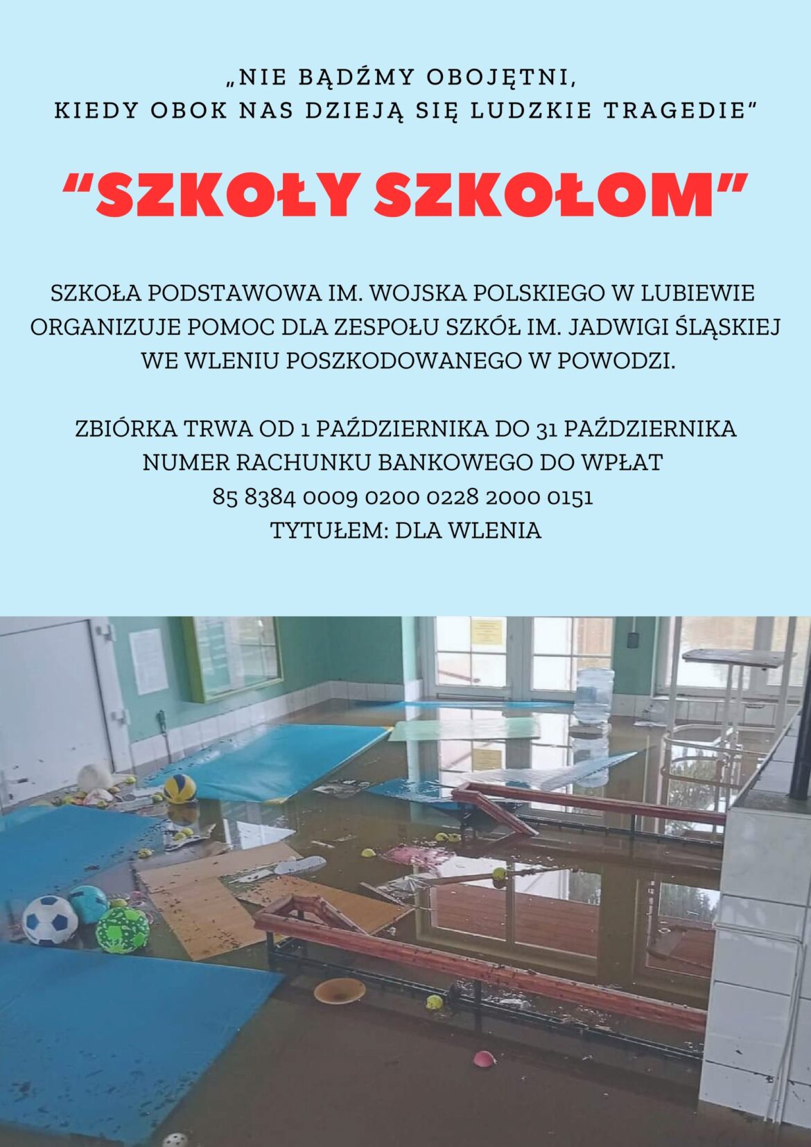 Moja i Twoja Nadzieja  – Szkoła Podstawowa w Lubiewie #SzkołySzkołom