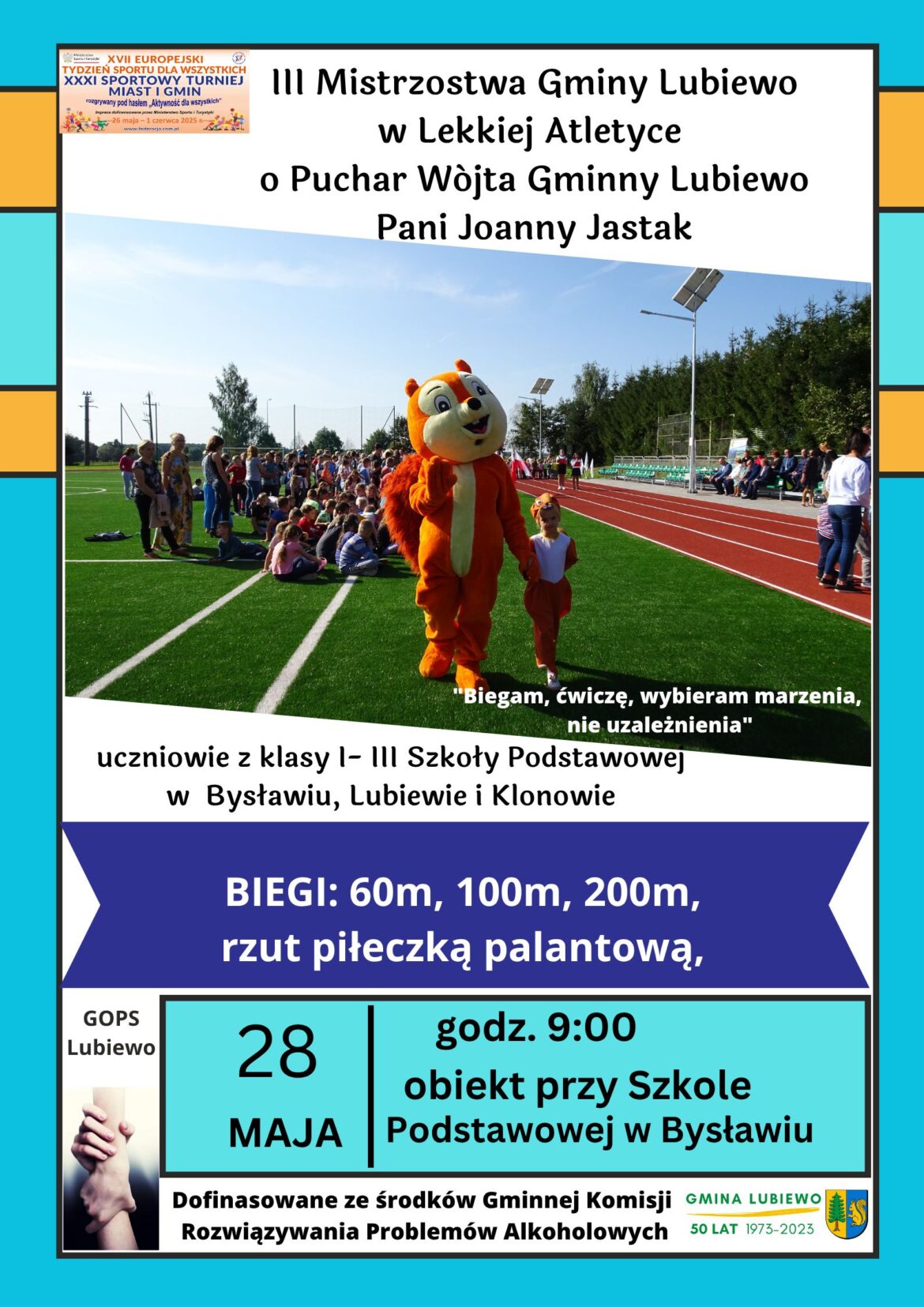 Zawody GMINNE LA o PUCHAR WÓJTA GMINY LUBIEWO 2025