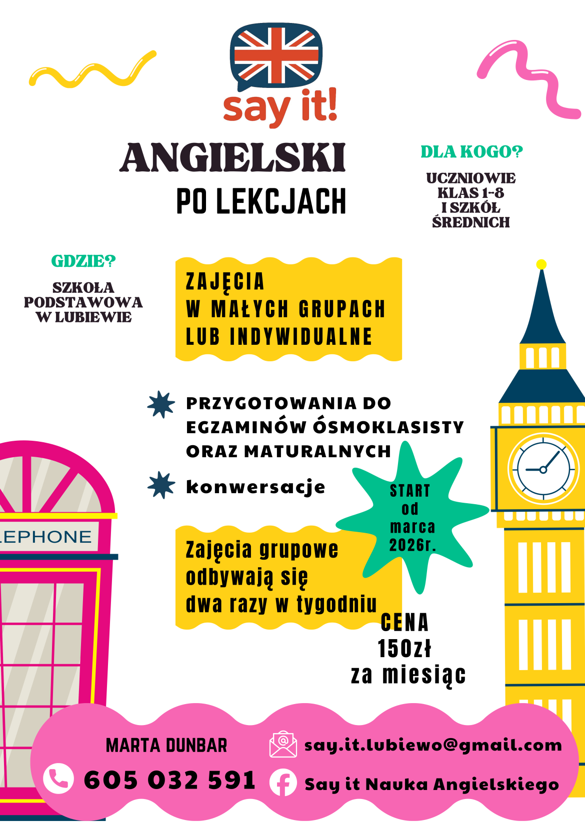 j. angielski po lekcjach